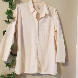 J.jill  cream blouse for women size M